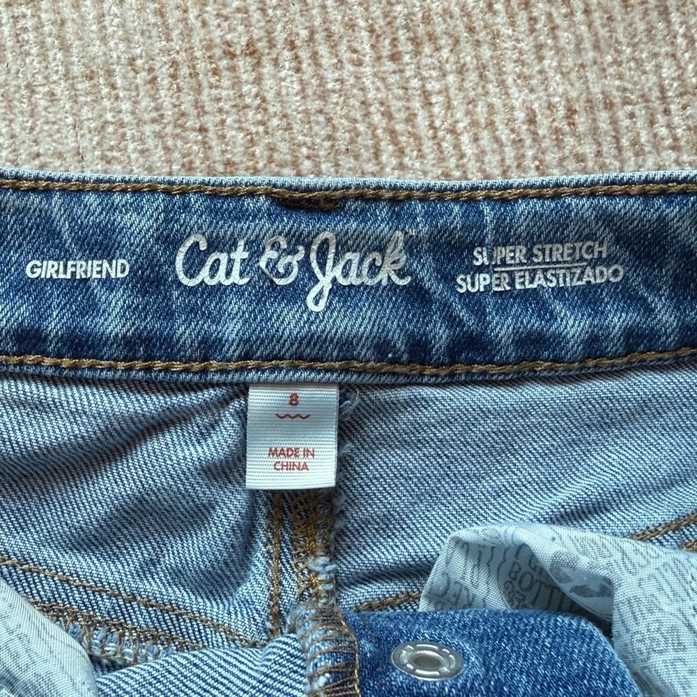 Cat&Jack girls girlfriend super‎ stretch flower accents size 8